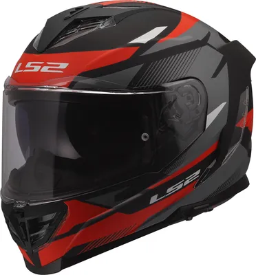 Produktbild von LS2 FF818 Storm III Komai Helm, schwarz/rot, S (55/56)
