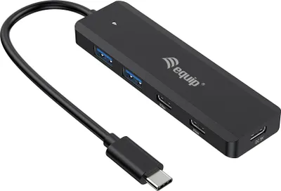 Immagine prodotto di Hub USB-C a 4 porte USB 3.2 Gen 1 di Equip, USB-C x 2, USB-A x 2