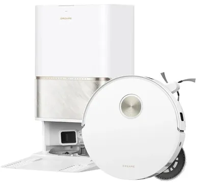 Zdjęcie produktu dla Dreame L60 ULTRA, Bez worka, Biały, Okrągły, 0,275 l, Ładowanie, Mop washing, 4.5 l