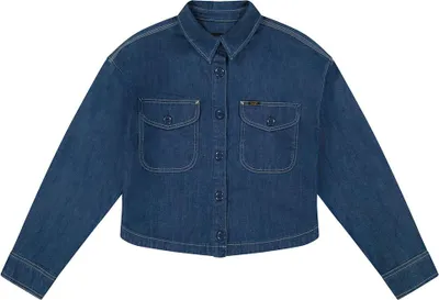 Produktbild von Lee 112370962 Langarmhemd Blau L Damen Blau L