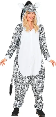 Produktbild von Zebra Plüschkostüm für Erwachsene