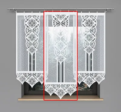 Obrázek produktu pro Panelová dekorační záclona na žabky KLAUDIA, bílá, šířka 60 cm výška od 120 cm do 160 cm (cena za 1 kus panelu) MyBestHome Rozměr: 60x160 cm