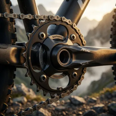 Produktbild von SHIMANO Kettenblatt DEORE FC-M522 24 Zähne - präziser Antrieb für MTB-Schaltu...