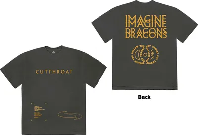 Produktbild von Imagine Dragons - "Cutthroat" T-Shirt für Herren/Damen Uni RO3383 (L) (Anthrazit)