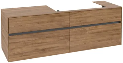 Produktbild von Villeroy & Boch Collaro Waschbeckenunterschrank, 4 Auszüge, Waschbecken rechts, 1600x548x500mm, C02700RH