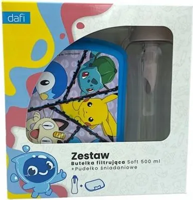 Produktbild von Pokemon Set Dafi Soft 500ml Filterflasche + Frühstücksbeutel