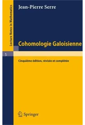 Produktbild von Cohomologie Galoisienne