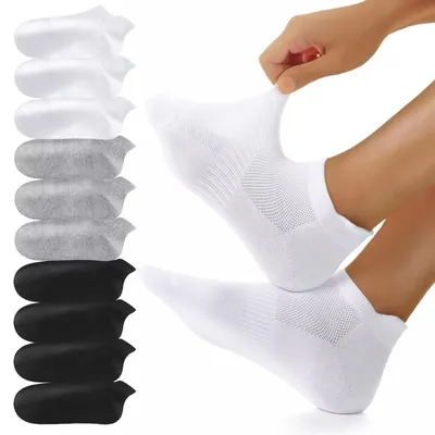 Produktbild von YouShow 10 Paar Sneaker Socken Herren Damen Atmungsaktive Kurz Sportsocken