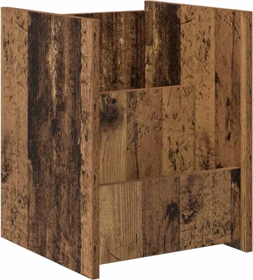 Produktbild von vidaXL Magazinregal mit Regal Altholz 35 x 35 x 45 cm Holzwerkstoff