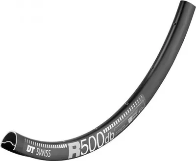 Produktbild von DT Swiss Felge R 500 Disc 28"/700C 28 Loch Schwarz - robuste Alltags-Laufradb...
