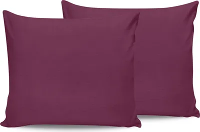 Produktbild von L'Essentiel Linge de Maison, Purple, Lila, Kissenbezug-Set (2 Stück), 100 % BAUMWOLLE RANFORCE, 50 x 70 cm