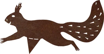 Zdjęcie produktu dla CORGARDEN Dekoracja ogrodowa wiewiórka 30 x 18 cm, corten CORGARDEN 1048