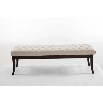Produktbild von Sitzbank Ramses Stoff antik-dunkel 150 - creme