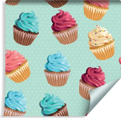 Obrázok produktu pre 10m VLIES WALLPAPER rolka kuchynské potraviny cupcakes šľahačka sladkosti XXL