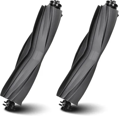Produktbild von 2 Stück Gummi-Hauptbürste für Dreame L10s/L10/L20/L10s Pro/L40 Ultra, X30/D20/X40 Ultra Complete, L10s/D10s/D10/D10s Pro/Plus/D9 Max, MOVA E30/E40/P50 Saugroboter, Verwicklungsfrei und Langlebig