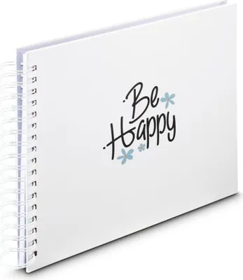 Produktbild von Hama Spiral-Album Good Things Happy Weiß 28x24 cm