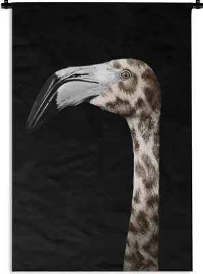 Produktbild von MuchoWow® Wandteppich Wandbehang Flamingo - Panther - Porträt 120x180 cm Tapisserie Dekoration Wandtuch - Schlafzimmer - Dekorationen für das Haus