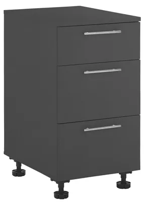 Produktbild von Unterschrank PRIMUS aus Holznachbildung mit 3 Schubladen, 92x50 cm (HxB)