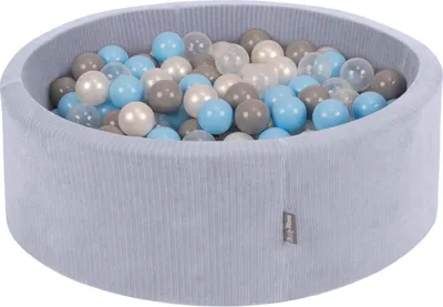 Produktbild von KiddyMoon Bällebad Kinder Schaumstoff Mit Bälle Für Baby ab 1 Jahr