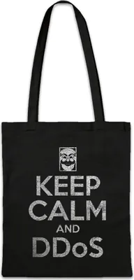 Produktbild von Urban Backwoods Keep Calm And Ddos, Stofftasche, Farbe: Schwarz