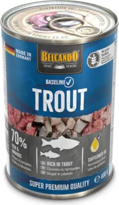 Obrázok produktu pre Belcando 513455, Dospelý, Akékoľvek plemeno, Pstruh, 800 g, Neobsahuje sóju