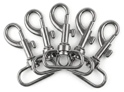 Produktbild von 5 Karabiner Karabinerhaken Taschenkarabiner Größen Farbwahl Gurtband Hundeleinen