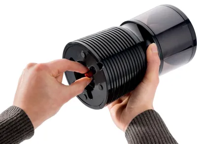Produktbild von Bleistiftspitzmaschine elektrisch 210 8-11mm schwarz Packung mit 8 Stück