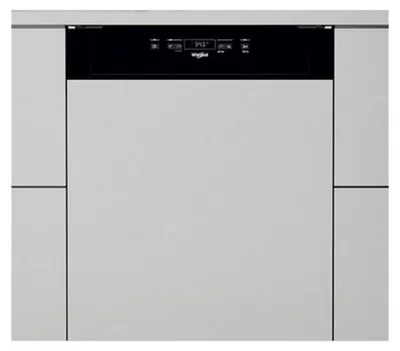 Image de Lave-vaisselle 60cm 14 couverts 46bd intégrable avec bandeau noir - Whirlpool - W3PFD636B -