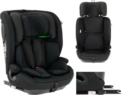 Produktbild von Novi Jules V2 i-Size Kindersitz (R129) – Isofix & Top Tether – 76–150 cm – 5-Punkt-Gurt - Schwarz