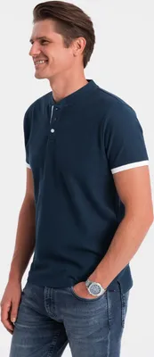 Produktbild von Ombre Clothing Herren-T-Shirt mit Kragen Phukzon gewohnheiten XXL