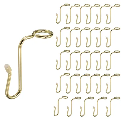 30 Kleiderbügel-Verbindungshaken, gold, Edelstahl, platzsparend