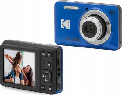 Zdjęcie produktu dla Kodak PIXPRO FZ55, 16 MP, 4608 x 3456 px, CMOS, 5x, Full HD, Niebieski