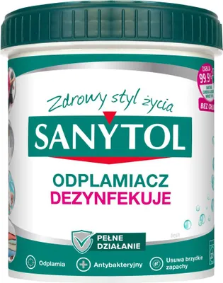 Zdjęcie produktu dla Odplamiacz dezynfekujący Sanytol 450g