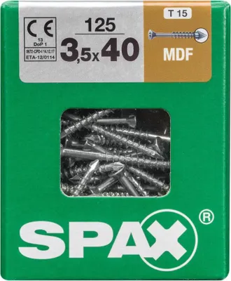 Produktbild von Spax Faserplattenschrauben 3.5 x 40 mm TX 15 - 125 Stk.