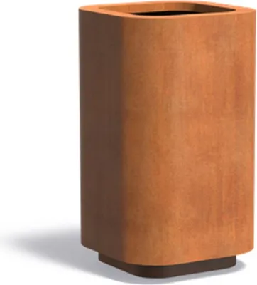 Produktbild von Adezz Rohin aus Corten-Stahl Pflanzgefäß Pflanzkübel Blumentopf 70x70x120 cm
