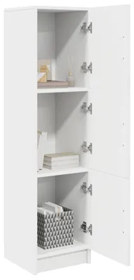 Image de Buffet haut vidaXL blanc 31,5 x 32 x 122,5 cm
