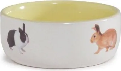 Produktbild von Beeztees - Kaninchennapf - Keramik - gelb - Durchm. 11,5 cm