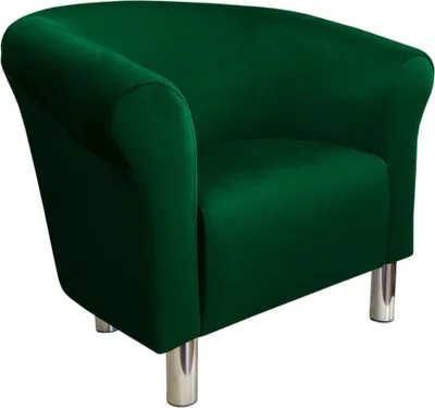 Zdjęcie produktu dla Fotel Milo MG25 nogi chrom zieleń butelkowa