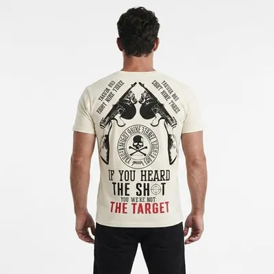 Produktbild von Yakuza Herren Shot Regular T-Shirt, Bone White, L