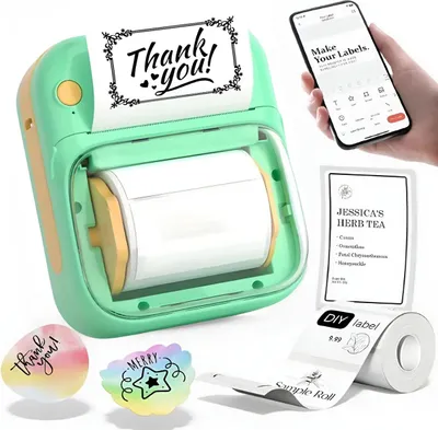 Immagine prodotto di Mini stampante termica per etichette adesive con applicazione Bluetooth