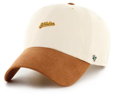 Produktbild von '47 Brand MLB Cap Athletics SCRIPT SUEDE VISOR '47 Clean Up Natural