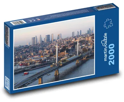 Zdjęcie produktu dla martinpuzzle - Puzzle 2000 - Stambuł - most, rzeka