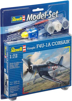 Obrázek produktu pro Revell Vought F4U-1D Corsair, Model letadla s pevnými křídly, Montážní sada, 1:72, Vought F4U Corsair, Plast, Střední
