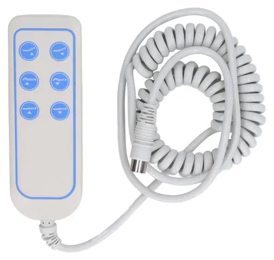 Obrázek produktu pro Ovládání zvedacího lůžka, elektrické, PVC, IP66, odolné proti opotřebení, ruční ovládání zvedacího lůžka pro nemocnice (8pinové)