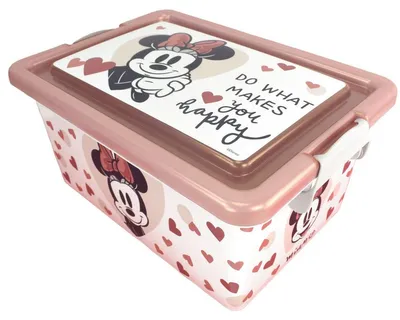 Obrázok produktu pre Hracie boxy Disney: Minnie Mouse, Mickey Mouse, stohovateľné úložné boxy