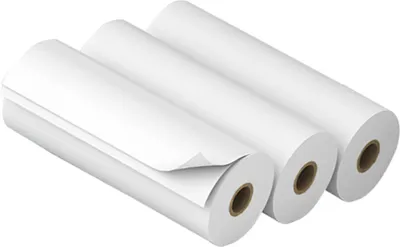 Zdjęcie produktu dla 3 rolki białego, w pełni samoprzylepnego papieru termicznego 77 * 30 Mm, wodoodpornego papieru samoprzylepnego do drukarki termicznej Peripage A9/A9S/A9 Pro Mini Bt (w pełni samoprzylepny papier termiczny)