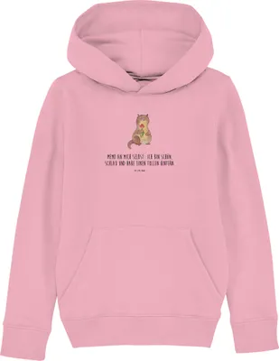Produktbild von Mr. & Mrs. Panda Kinderpullover Otter Blumenstrauß 12-14 Jahre (152/164) - Baumwolle Pink - Geschenk, Pullover, Achtsamkeit, Selbstvertrauen, Positiv, Süß, Kapuzenpulli