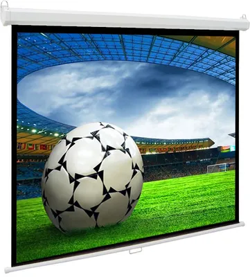Produktbild von 1:1 Slenderline Base Heimkino Beamer Rolloleinwand 180 x 180 (174x174)cm / Gehäuselänge 187 cm / FULL HD / 3D / 4K / HDTV / manuelle Leinwand