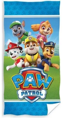 Produktbild von Paw Patrol Handtuch Team 70 x 140 cm - Baumwolle