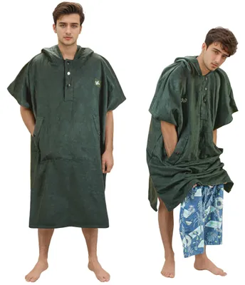 Productafbeelding van Kato Tirrinia Surfponcho, omkleedhulpmiddel voor strandgebruik, geschikt voor dames en heren, gemaakt van microvezel